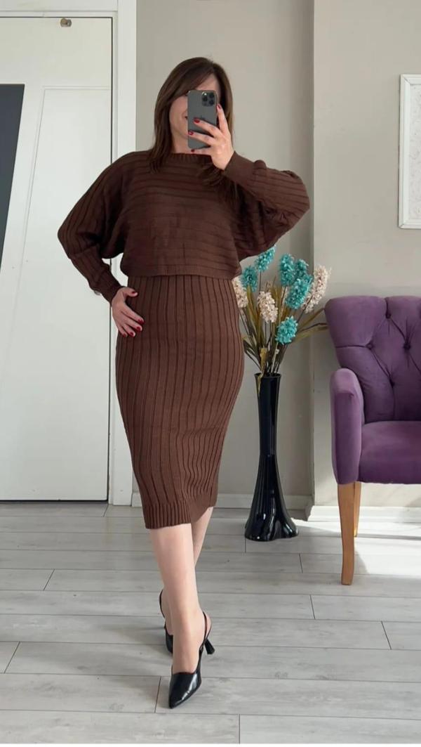 Yarasa kol triko ikili takım - Image 1