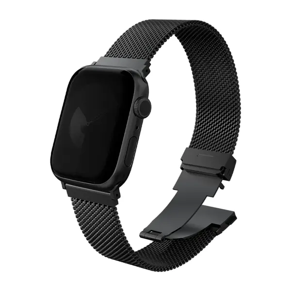 Uniq Dante Pro Watch 44/45/46/49mm Çelik Örgü Kordon – Siyah - Image 1