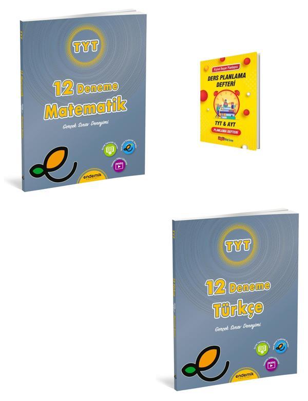 Endemik TYT Matematik ve Türkçe Denemeleri + Planlama Defteri - Endemik Yayınları - Image 1
