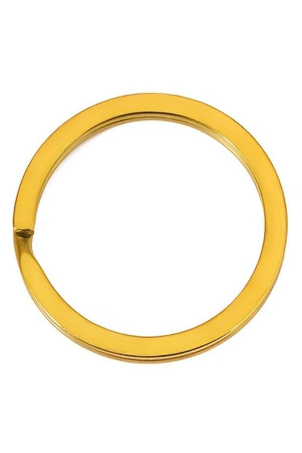 30 Adet Altın Renk 3 cm Metal Anahtarlık Halkası - Image 1