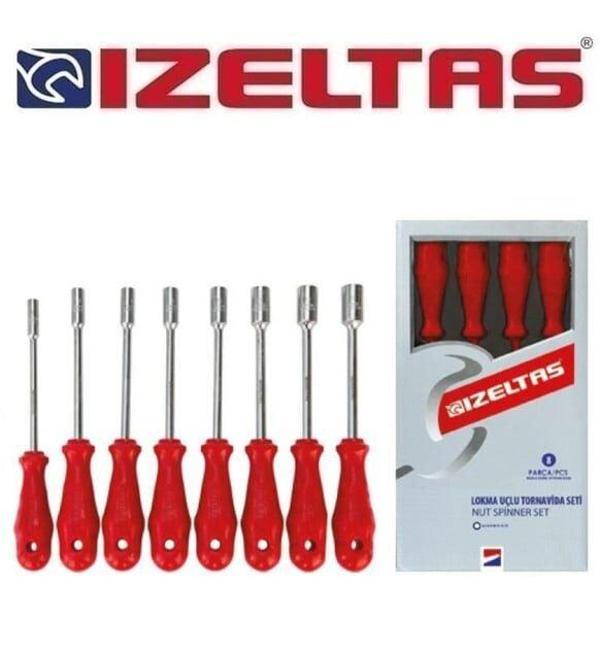İZELTAŞ LOKMA UÇLU TORNAVİDA TAKIM 8 PARÇA - Image 1
