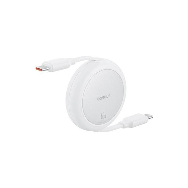 Baseus FREE2PULL Mini Charging Cable Usb-C To Usb-C 60W 1m Beyaz - Image 1