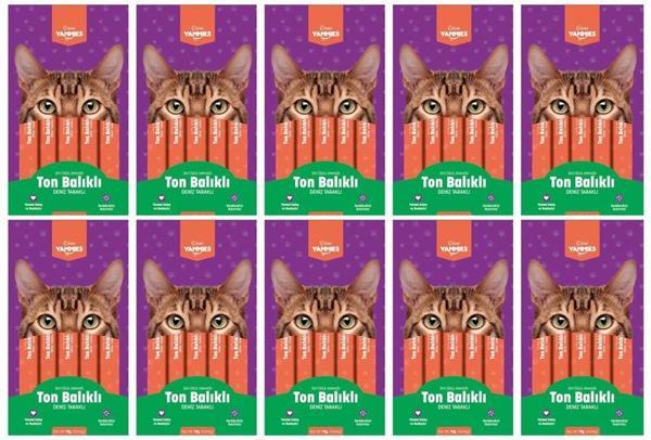 Kiwi  Yammies Ton Balıklı Deniz Taraklı Sıvı Kedi Ödül Maması*10 Paket - Image 1