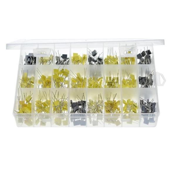 460 Adet nF/mF Polyester Kondansatör Seti Kutu Tip 24 Farklı Değerde - Kutulu - Image 1