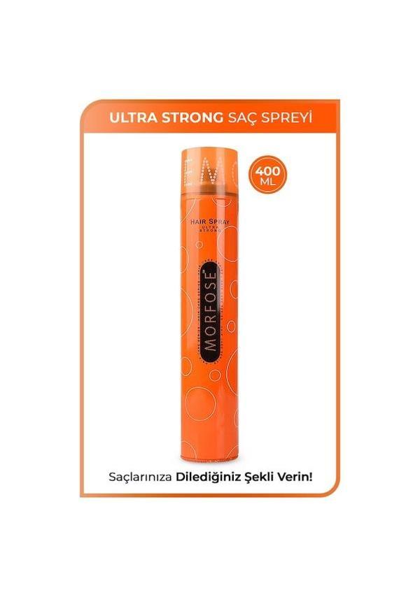 MORFOSE SAÇ SPREYİ 400ml TURUNCU ULTRA STRONG - Image 1