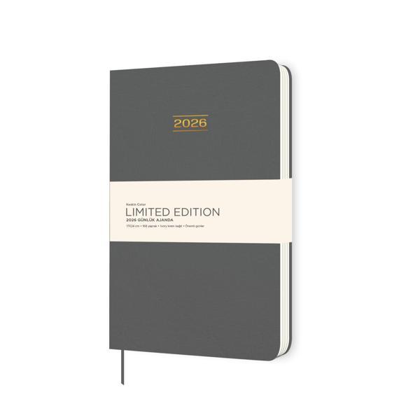 Keskin 2026-17*24 Ciltli Limited Edition Günlük Ajanda - Gri - Image 1