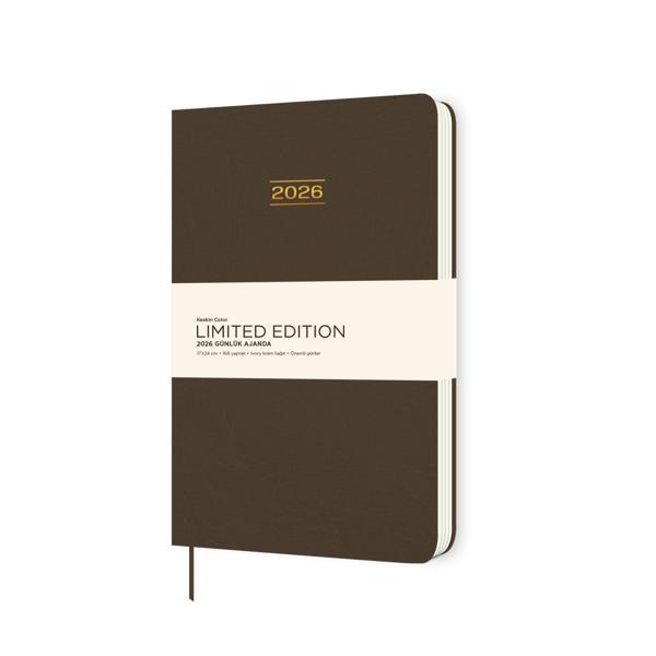 Keskin 2026-17*24 Ciltli Limited Edition Günlük Ajanda - Kahverengi - Image 1