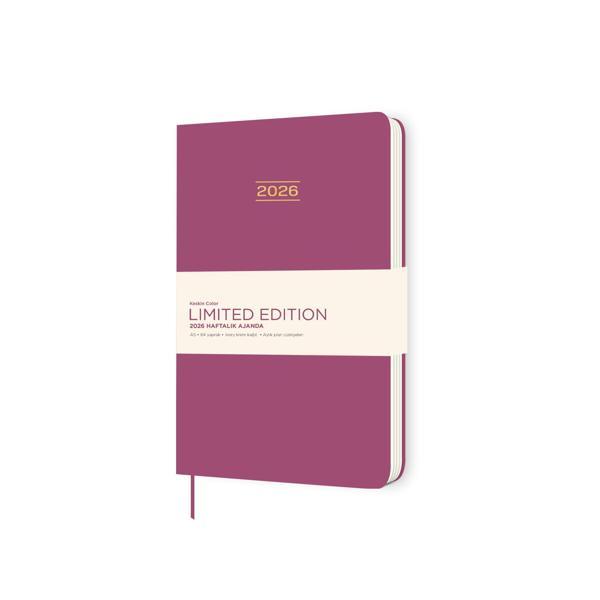 Keskin 2026-A5 Ciltli Limited Edition Haftalık Ajanda - Pembe - Image 1