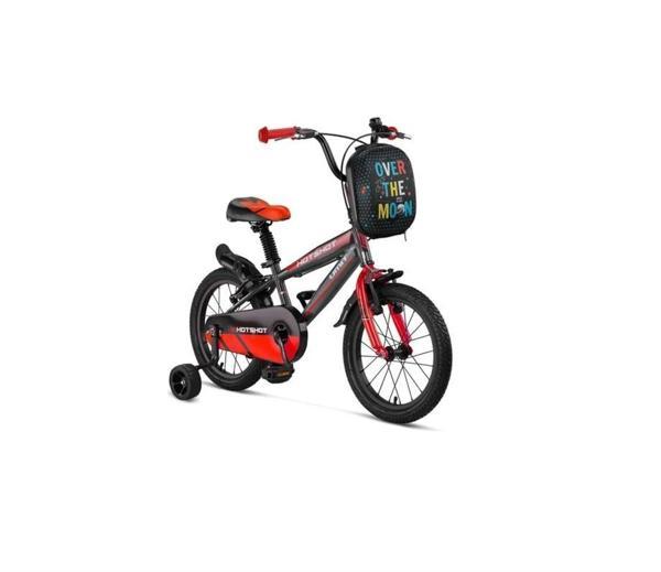 ÜMİT 1610 HOTSHOT-CANTA-V ERKEK ÇOCUK BİSİKLETİ 16 JANT ANTRASİT KIRMIZI - Image 1