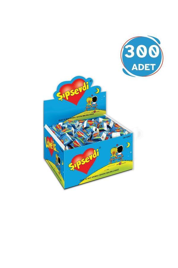 Şıpsevdi Çilek & Muz Aromalı Sakız (100 x 4,2G- 3 Adet)  - Image 1