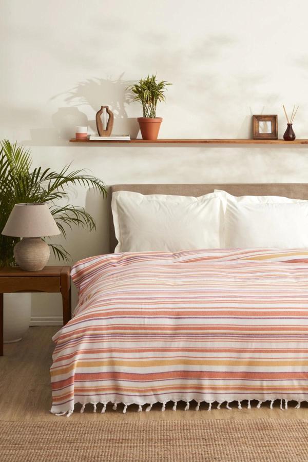 Lodos Home Çift Kişilik Peştemal Pike Orange - Image 1