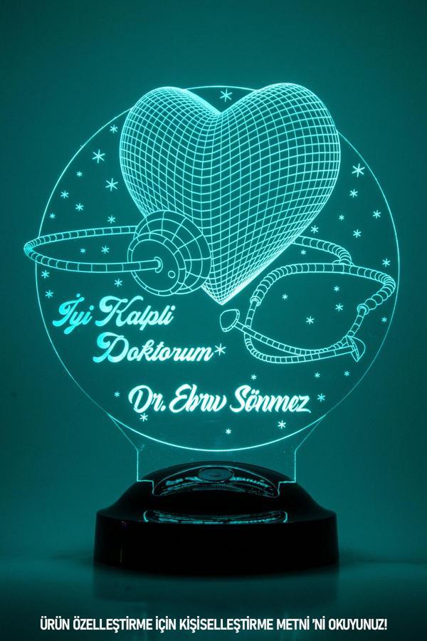İyi Kalpli Doktorum 3 Boyutlu Kişiye Özel Konsept Hediye Led Lamba - Image 1