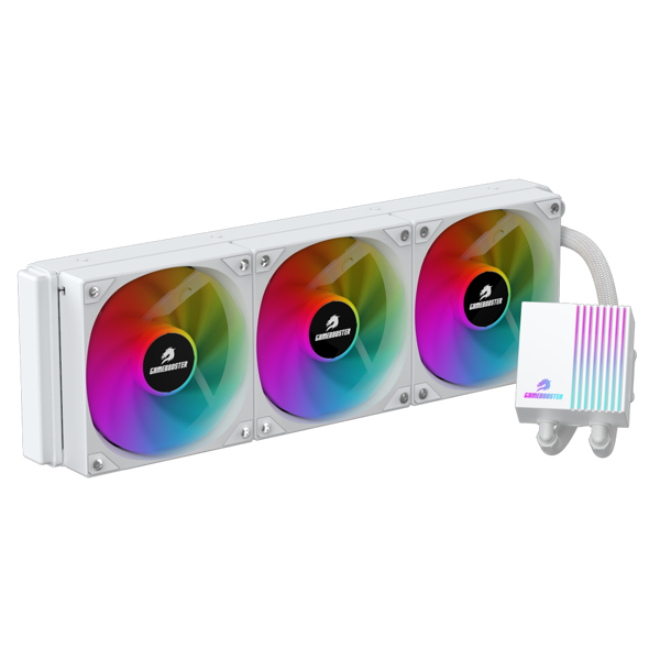 GameBooster PRIME P360W Rainbow GB-LCS-P360W 360mm Beyaz İşlemci Sıvı Soğutucu - Image 1