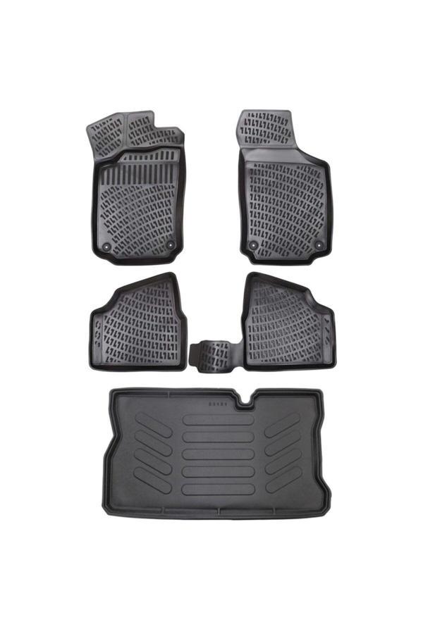 Rizline Opel Corsa C 2000-2006 Yılları Arası Uyumlu 3d Havuzlu Paspas+bagaj Havuzu Seti - Image 1