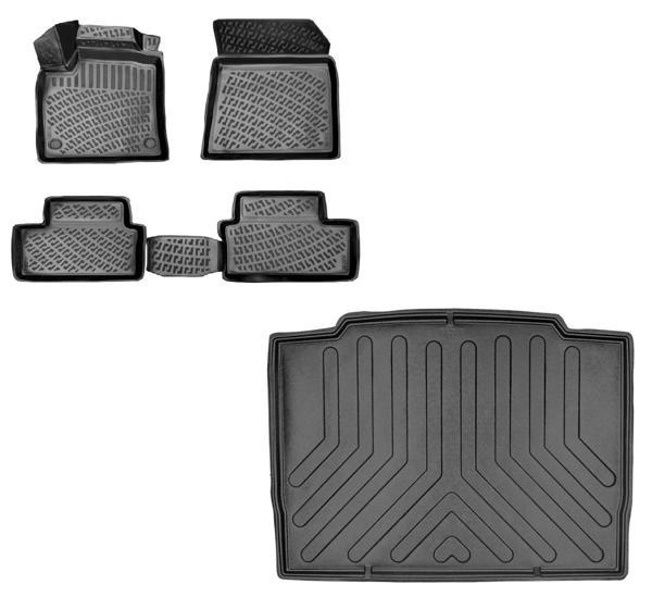 Renault Clio 5 Hb 3d Paspas + 3d Bagaj Havuzu 2020 Sonrası Siyah Set - Image 1