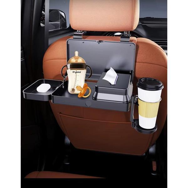 Ga99 Araç İçi Koltuk Arkası Organizer Set Mendil Bardak Tutucu Tepsi Masa Biberon - Image 1