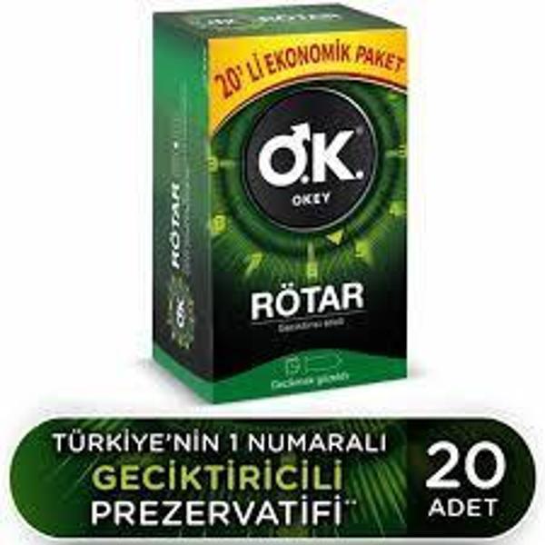 Okey Prezervatif Rötar Max 20'lu - Image 1