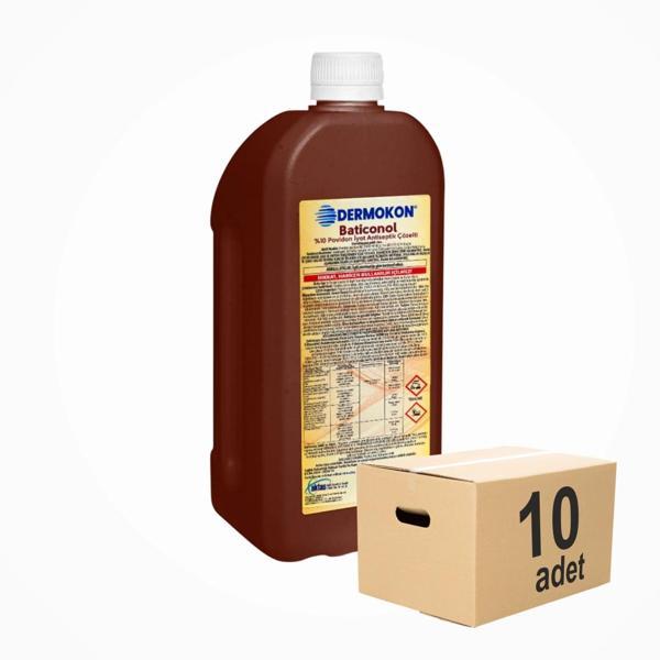 Dermokon Batikon (Antiseptik Çözelti) 1000ml - 10 Adet - Image 1
