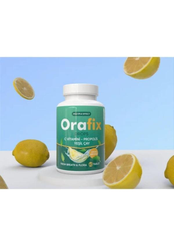 Mp Orafix Drops Ağız Kokusuna, Boğazı Yumuşatmaya Ve Nefesi Ferahlatmaya Yardımcı Bitkisel 60 Çiğneme Tablet - Image 1