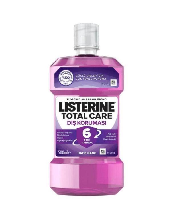 Listerine Total Care 6 Etki 1 Arada Nane Aromalı Ağız Bakım Suyu 500ml - Image 1