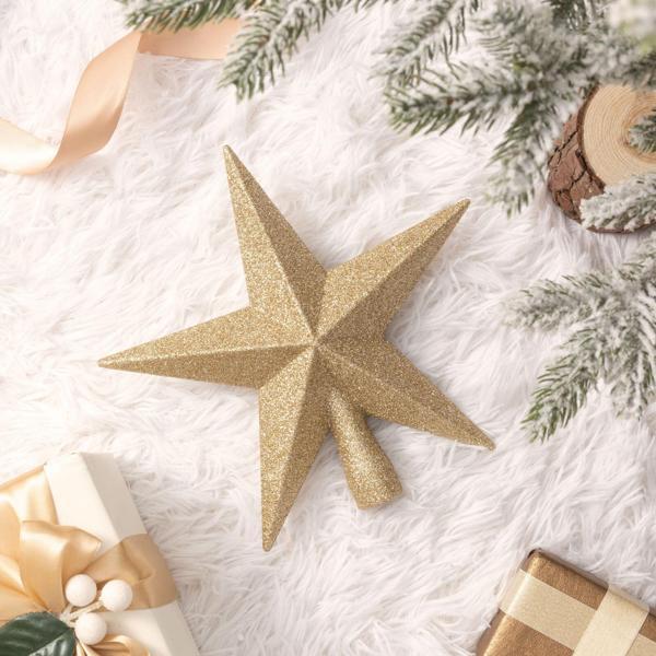 Karaca New Year Yılbaşı Yıldız Ağaç Başlığı Gold 20 cm - Image 1