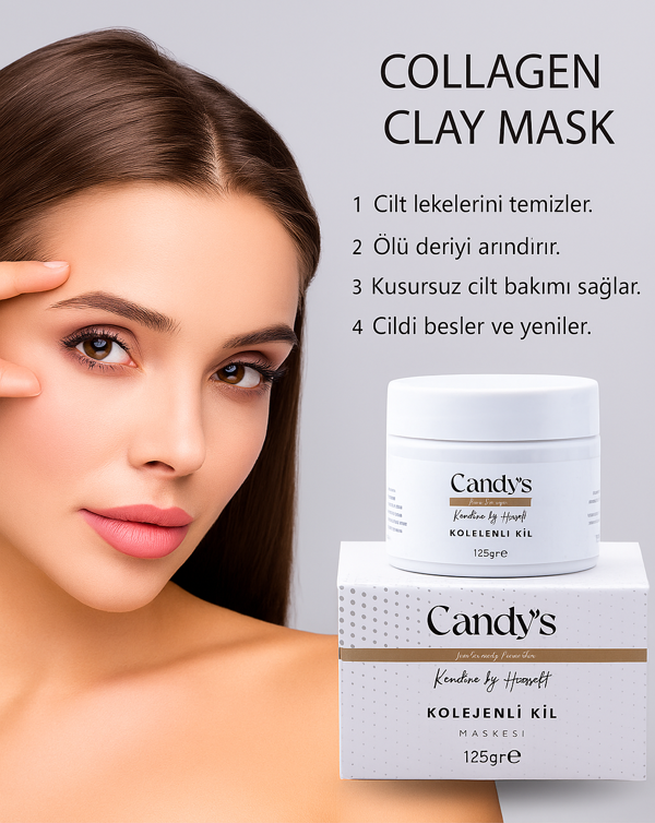 Candy's Kolajen Kil Maskesi Akne Ve Siyah Nokta Engelleyici - Image 1