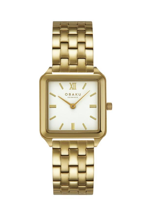 Obaku Denmark V309LXGWSG Quartz Çelik Altın Rengi Beyaz Kadran 26 mm Kadın Kol Saati - Image 1