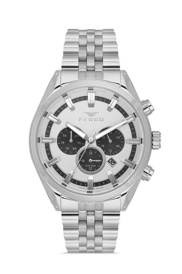 Ferro FM11507A-A Quartz Çelik Gri 41 mm Erkek Kol Saati - Image 1