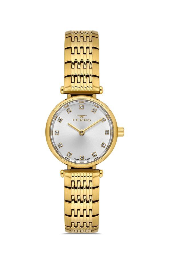 Ferro FL43020A-B Quartz Çelik Gold 26 mm Kadın Kol Saati - Image 1
