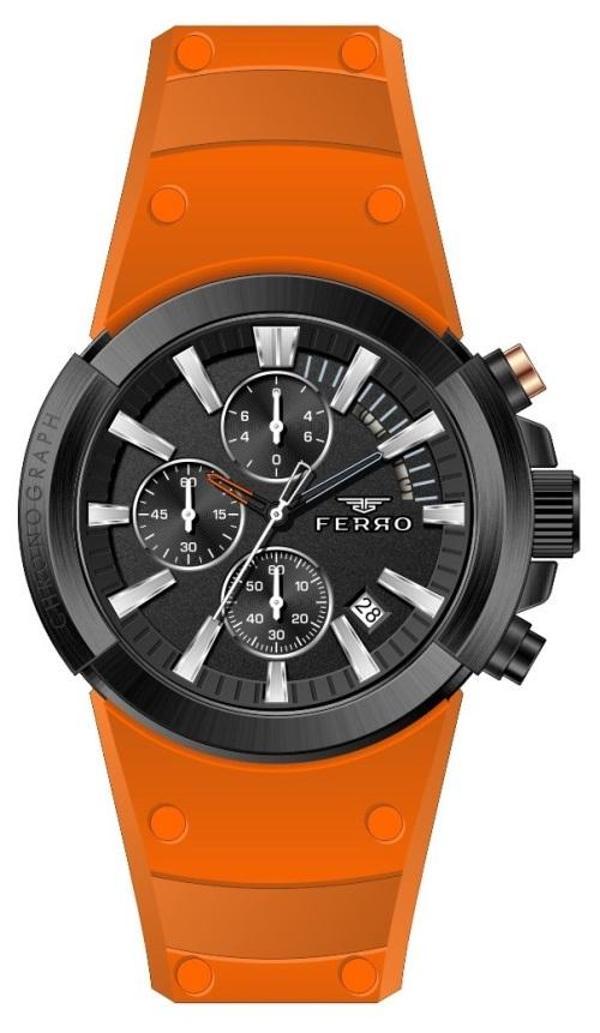 Ferro FM11002D-O 44 mm Turuncu Erkek Kol Saati - Image 1