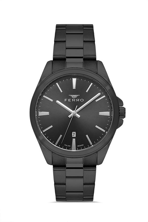 Ferro F11551AWT-G Quartz Çelik Siyah 41 mm Erkek Kol Saati - Image 1