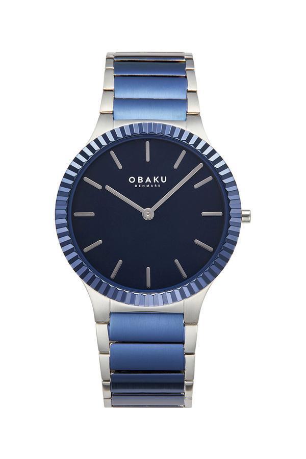 Obaku Denmark V292GXHLSK Quartz Çelik Lacivert Safir Cam 40 mm Erkek Kol Saati - Image 1