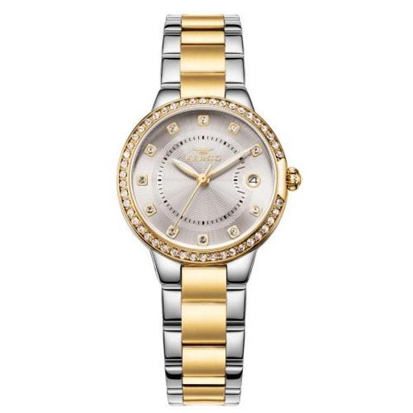 Ferro FL21349A-D Quartz Çelik Gold/Gri 32 mm Kadın Kol Saati - Image 1