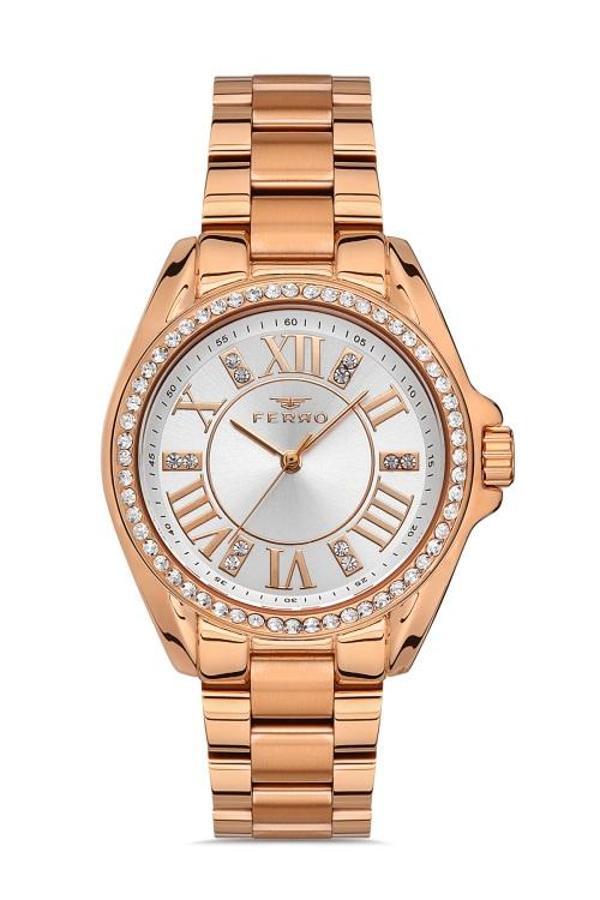 Ferro F51336A-C Rose Çelik Kordon Kadın Kol Saati - Image 1