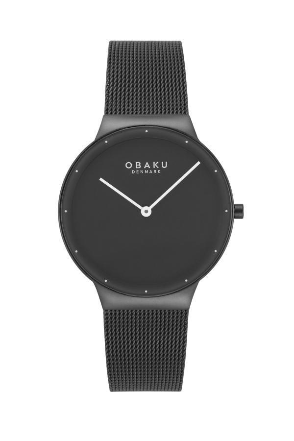 Obaku Denmark V307LXBBMB Quartz Hasır Siyah Safir Cam 34 mm Kadın Kol Saati - Image 1