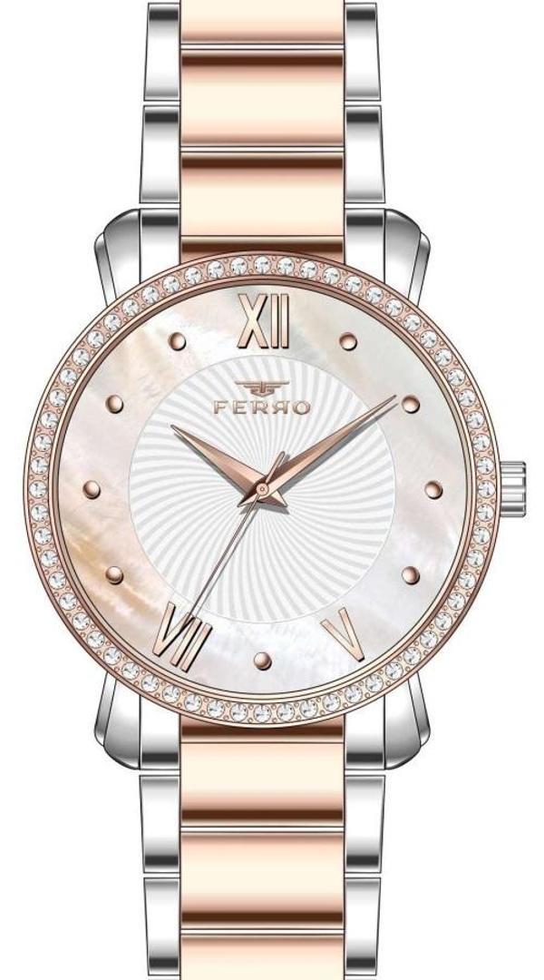 Ferro FL21261A-E 35 mm Gümüş/Rose Kadın Kol Saati - Image 1
