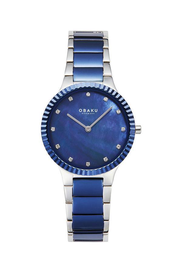 Obaku Denmark V292LXHLSK Quartz Çelik Lacivert Safir Cam 31 mm Kadın Kol Saati - Image 1