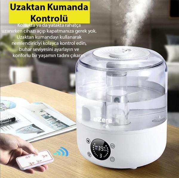 Nem sıcaklık kontrollü akıllı hava nemlendirici humidifer otomatik Büyük boy çocuk bebek odaları - Image 1