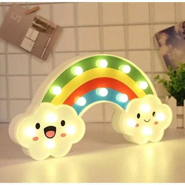 MDB Gülen Bulutlu Gökkuşağı LED Gece Lambası - Image 1