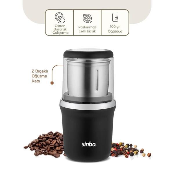 KROM KENAR KAHVE - BAHARAT ÖĞÜTÜCÜ ÇELİK BIÇAK - Ö.HAZNESİ=100GR 200W BAS ÇALIŞTIR KAPAK=MİKA PLS SC - Image 1
