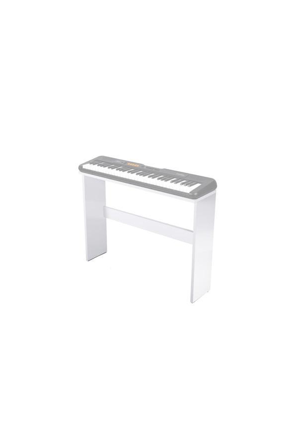 Dsa Org & Piyano Standı – 61 Tuşlu Ct-S100, Ct-S200, Ct-S300 Uyumlu Mdf Beyaz (Model İsmi: Saygun) - Image 1