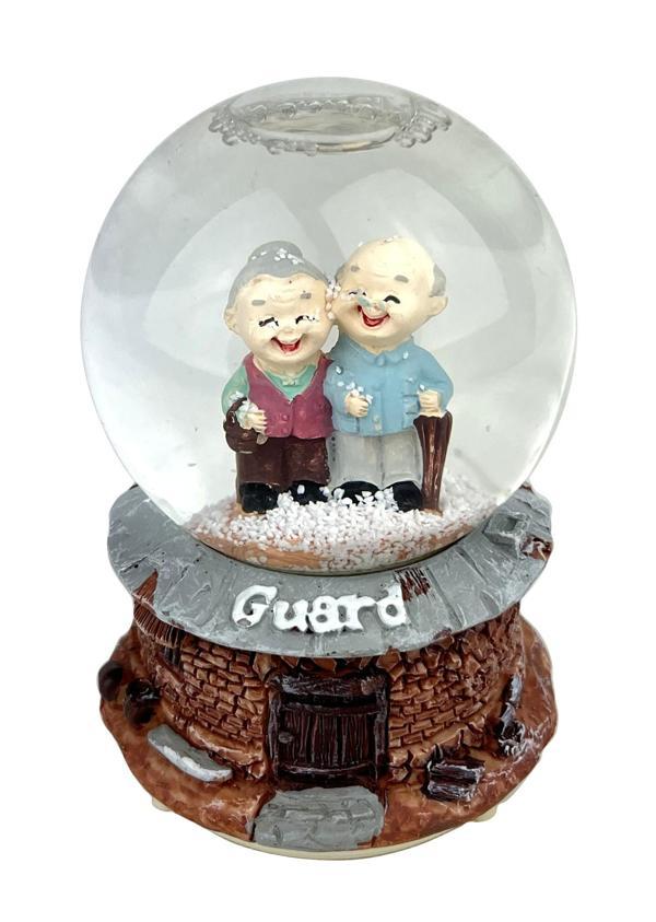 Guard Sevimli İhtiyarlar Işıklı ve Müzikli Kar Küresi - Image 1