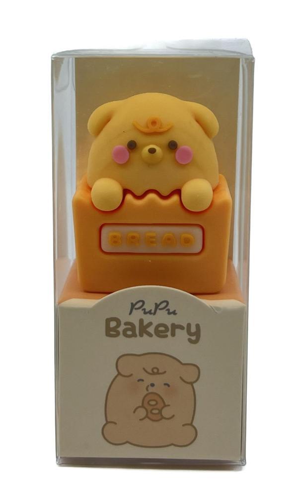 Pupu Bakery 3d Silikon Renkli Kalemtraş Sarı Ayıcık - Image 1
