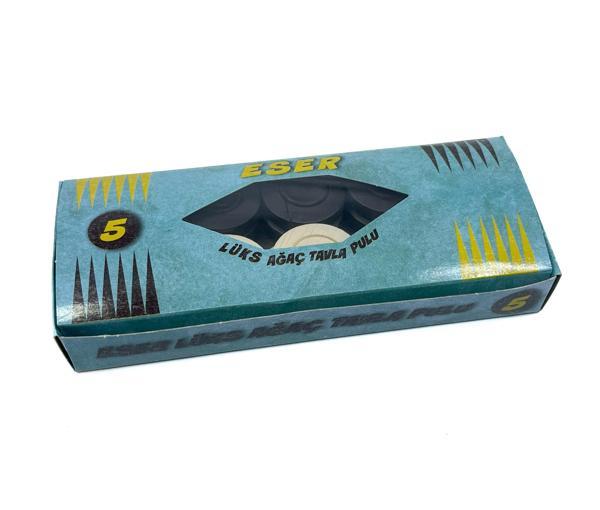 Eser Lüks Ağaç Tavla Pulu No: 5 - Image 1