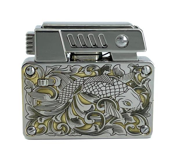 Chief King's Fire İbelo Model Balık Desenli Lüks Çakmak - Image 1