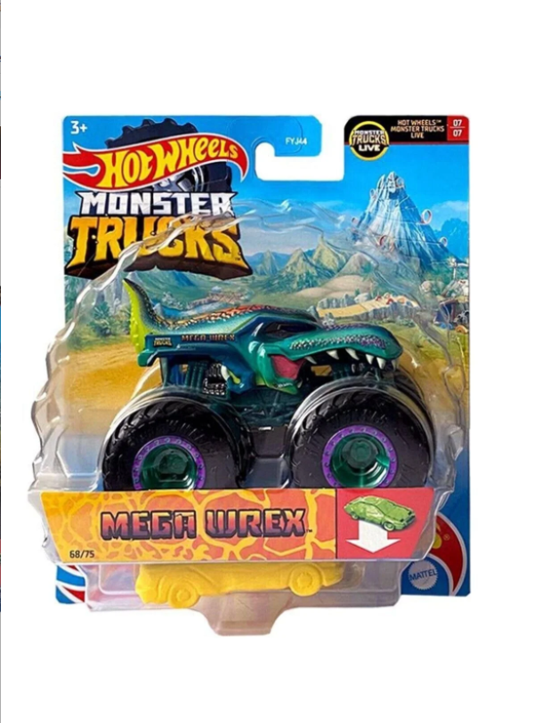 Hot Wheels Monster Trucks Canavar Kamyon Arabalar - Mega Wrex - Image 1