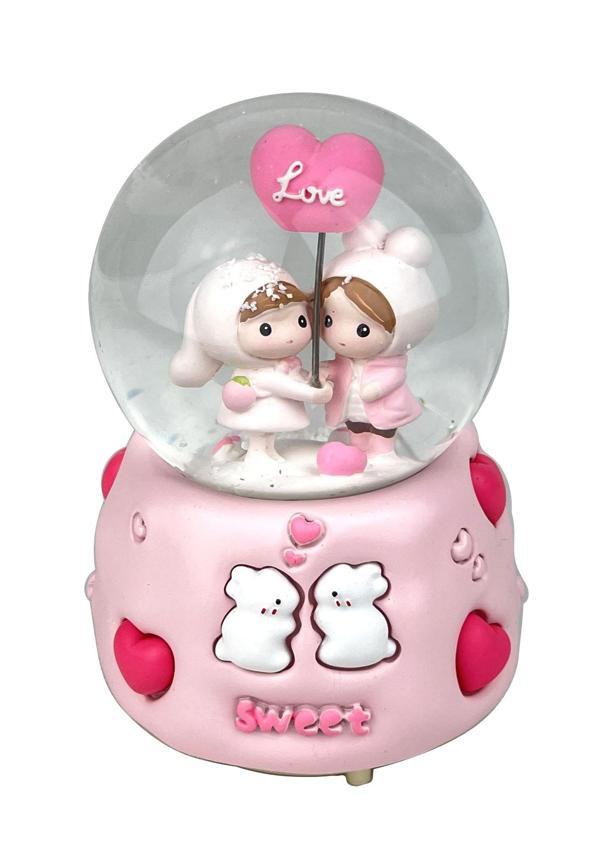 Sweet Love Işıklı ve Müzikli Kar Küresi - Image 1