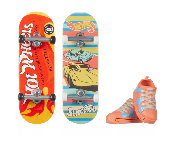 Hot Wheels Skate Retro Temalı Ikili Parmak Kaykay ve Ayakkabı - Model 2 - Image 1