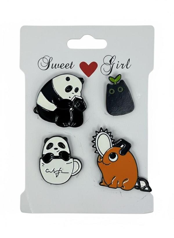 Kamp Çantası - Sırt Çantası - Terlik Süsü Charm Terlik 4'lü Jibbitz Aksesuar Model 6 - Image 1