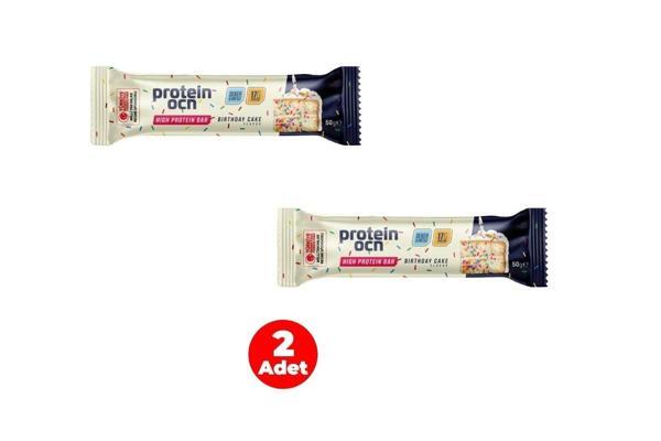 PROTEİNOCEAN Birthday Cake Protein Bar 50g (2 Adet) - Image 1